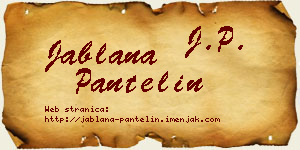 Jablana Pantelin vizit kartica